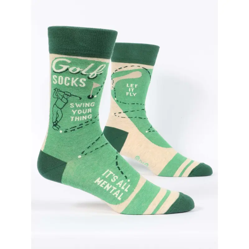 Blue Q Men's Crew Socks - Golf