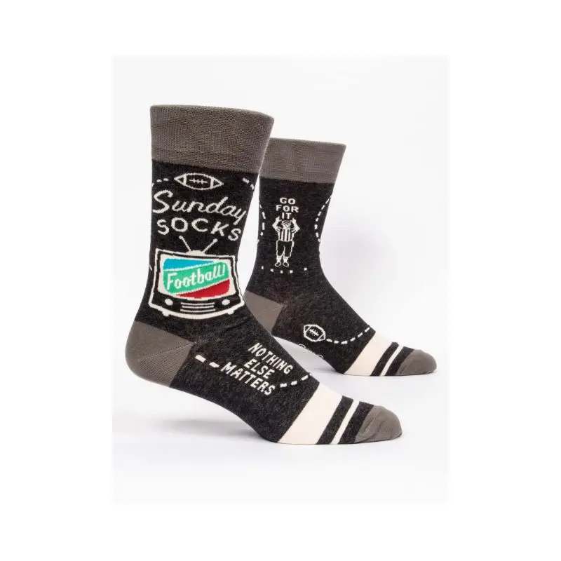 Blue Q Men's Crew Socks - Sunday Socks