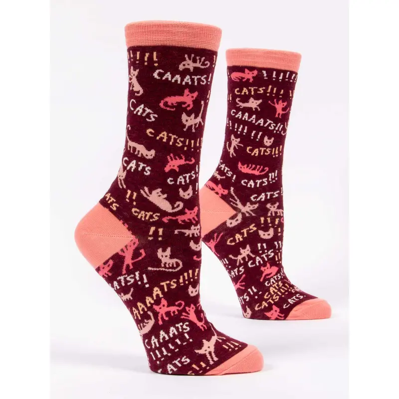 Blue Q Women's Crew Socks - Cats!