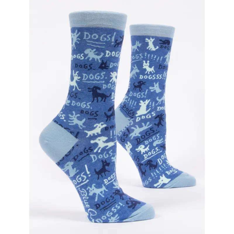 Blue Q Women's Crew Socks - Dogs!