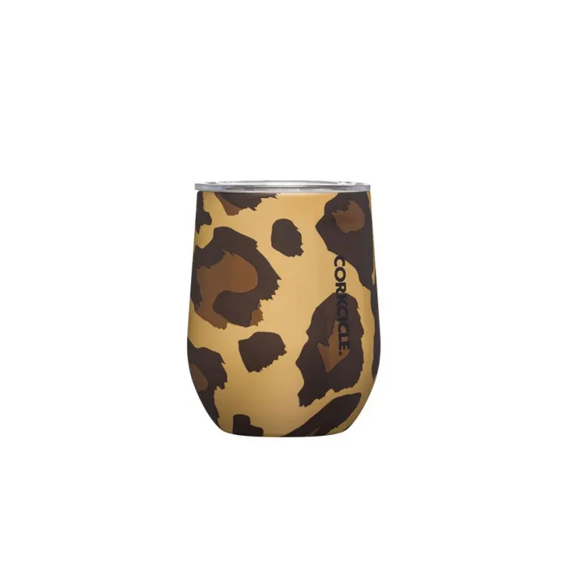 Corkcicle 12 oz Stemless Tumbler- Leopard