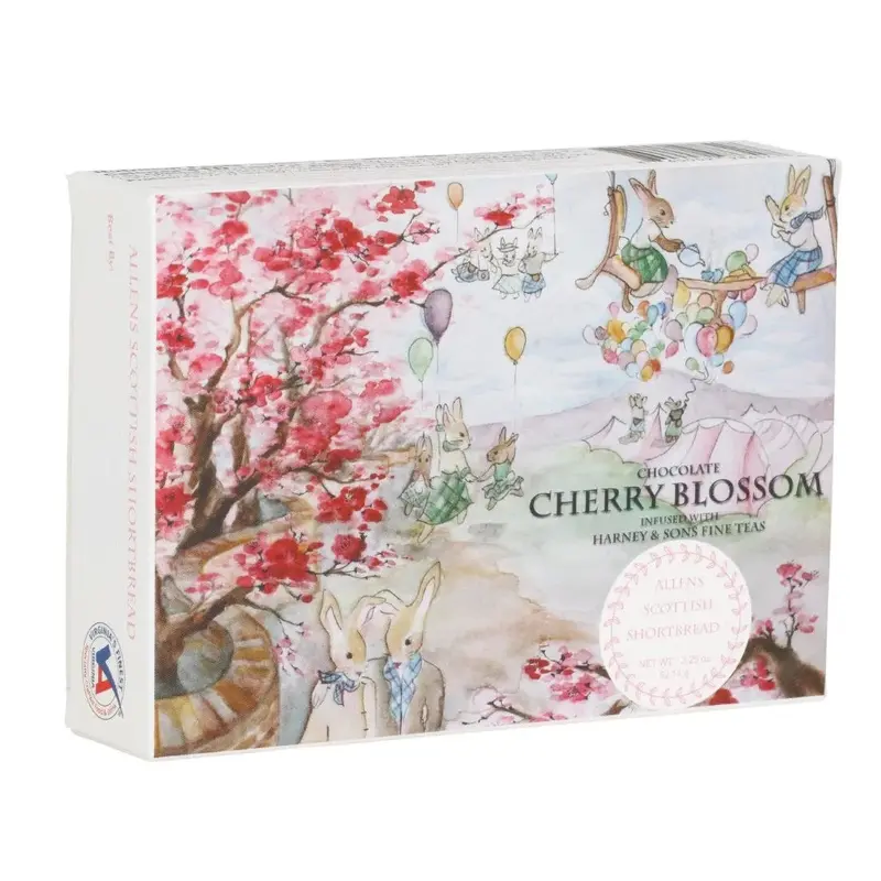 Allen's Scottish Shortbread - Chocolate Cherry Blossom - 4 Sticks