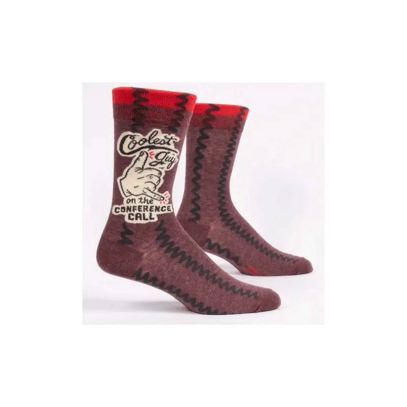 Blue Q Men's Crew Socks - Coolest Guy