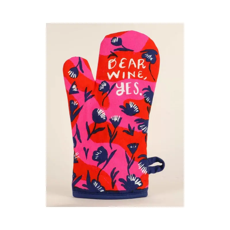 Blue Q Mitt-  Dear Wine, Yes