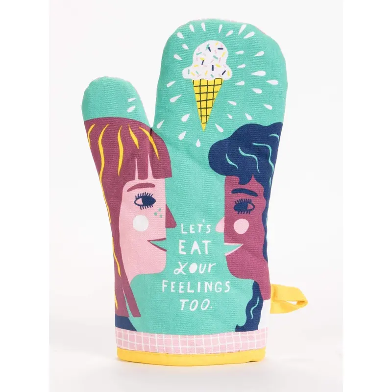 Blue Q Mitt- Let's Eat your Feelings Too