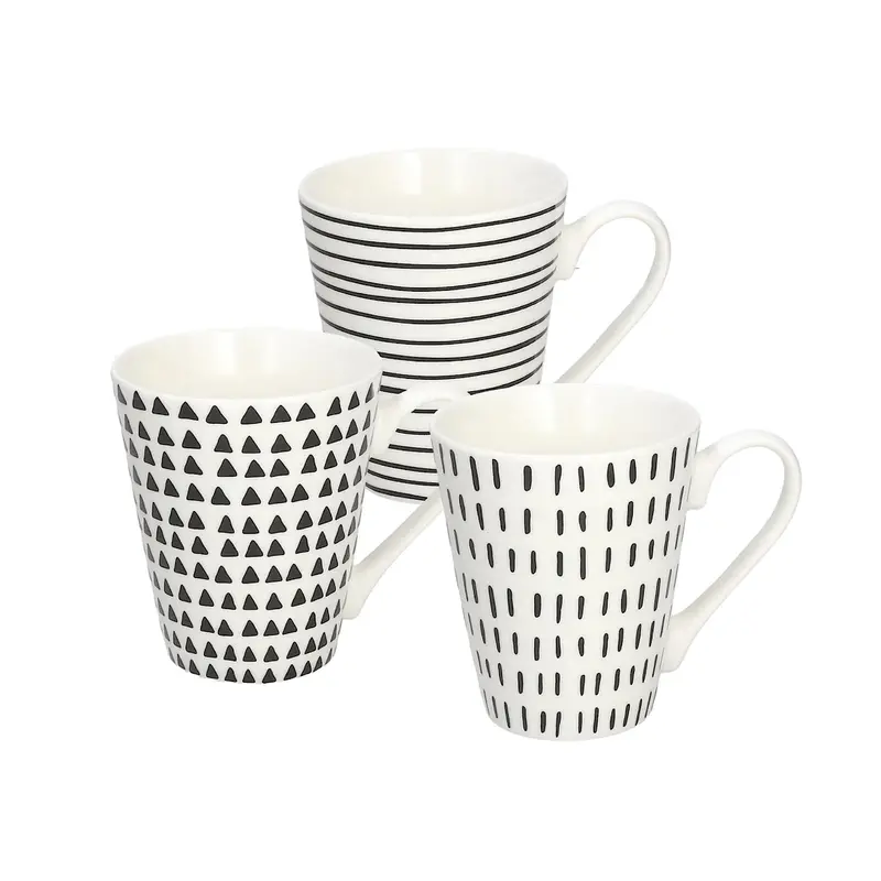 Graphic Mug 340cc set 3pcs