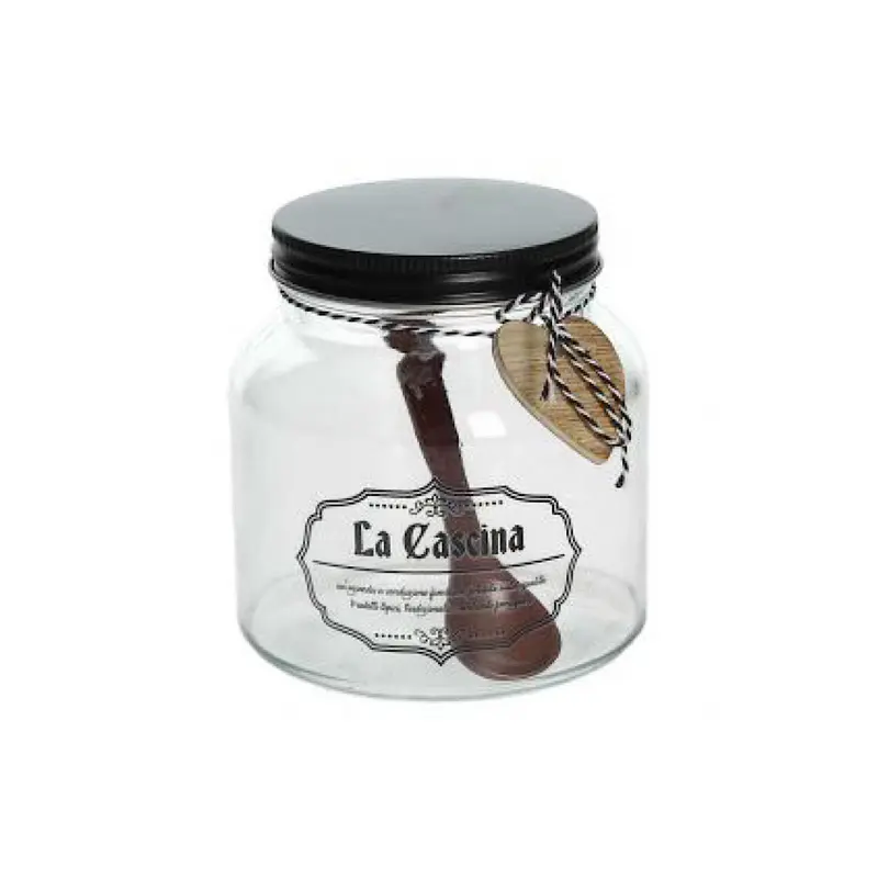 Jar W/Lid+Spoon, Dolce Casa La Cascina