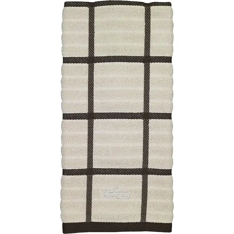 All-Clad - Kitchen Towel - Check Almond