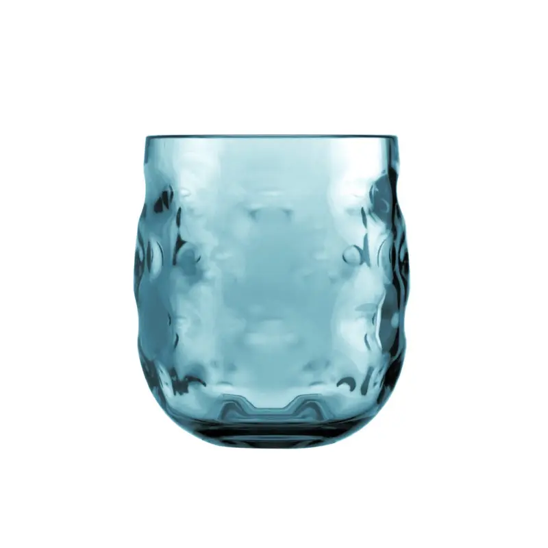 Water Glass Moon  Turquoise, 6pcs