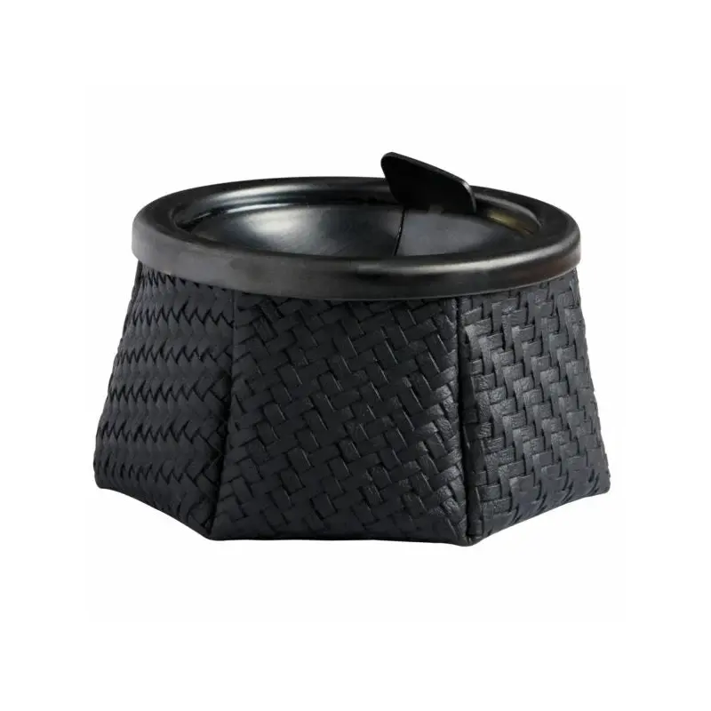 Ashtray Rattan  Nero