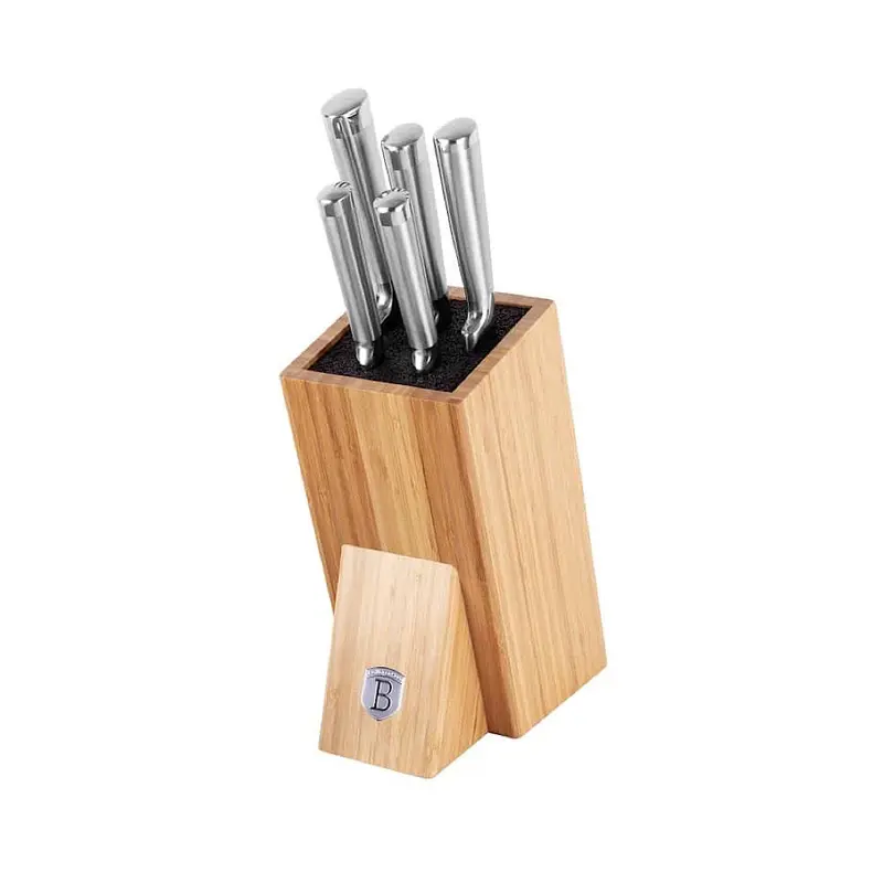 6 pcs knife set with bamboo stand