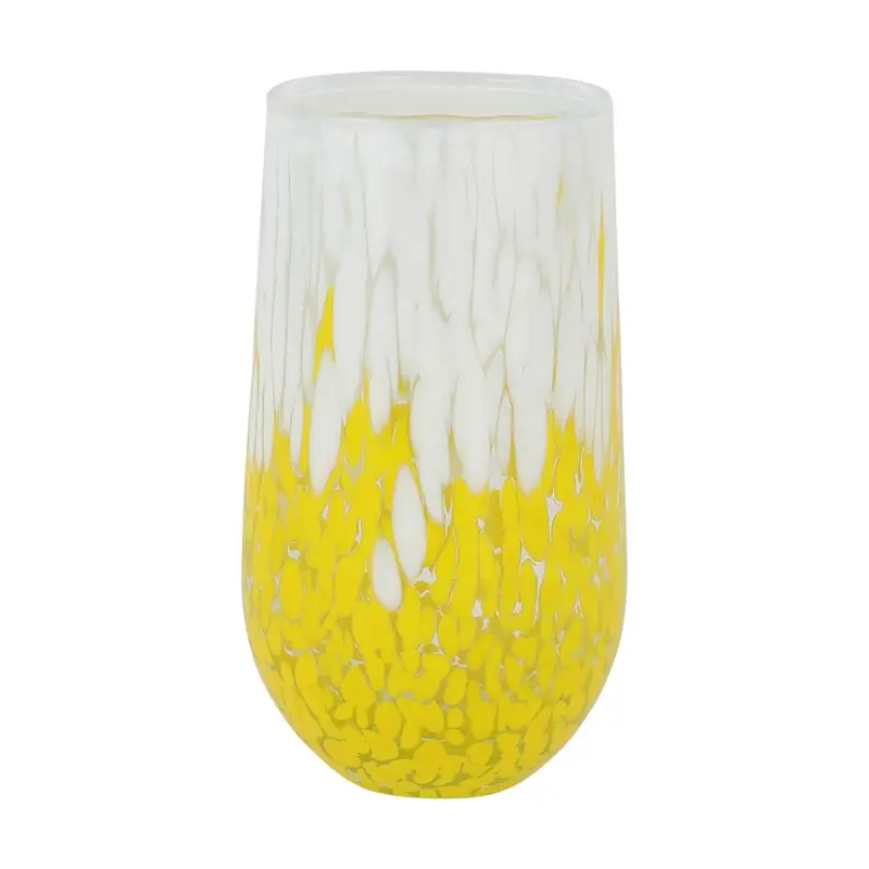 Vietri Nuvola White and Yellow High Ball