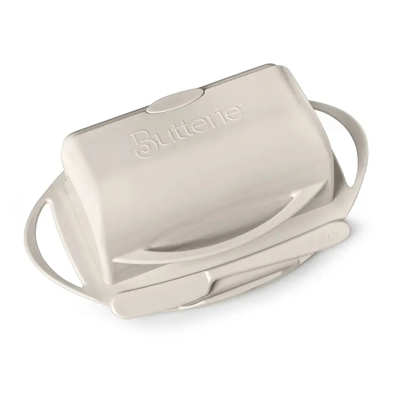 Butterie Flip-Top Butter Dish in Ivory