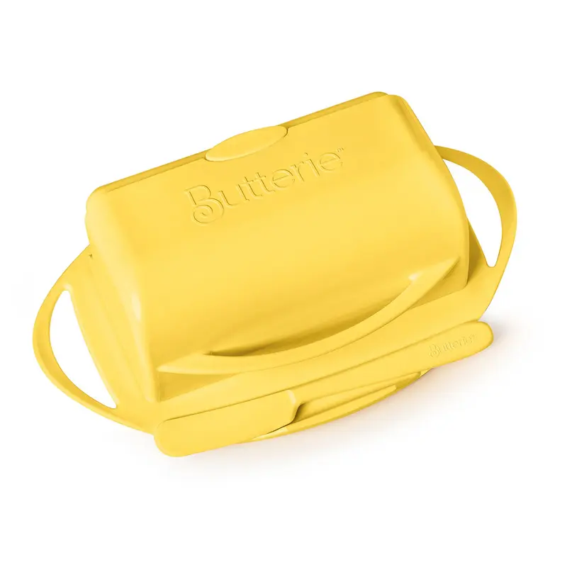 Butterie Flip-Top Butter Dish in Yellow