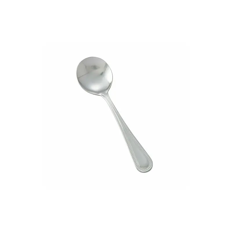 0005-04 Winco 6-1/8" Bouillon Spoon - Dozen