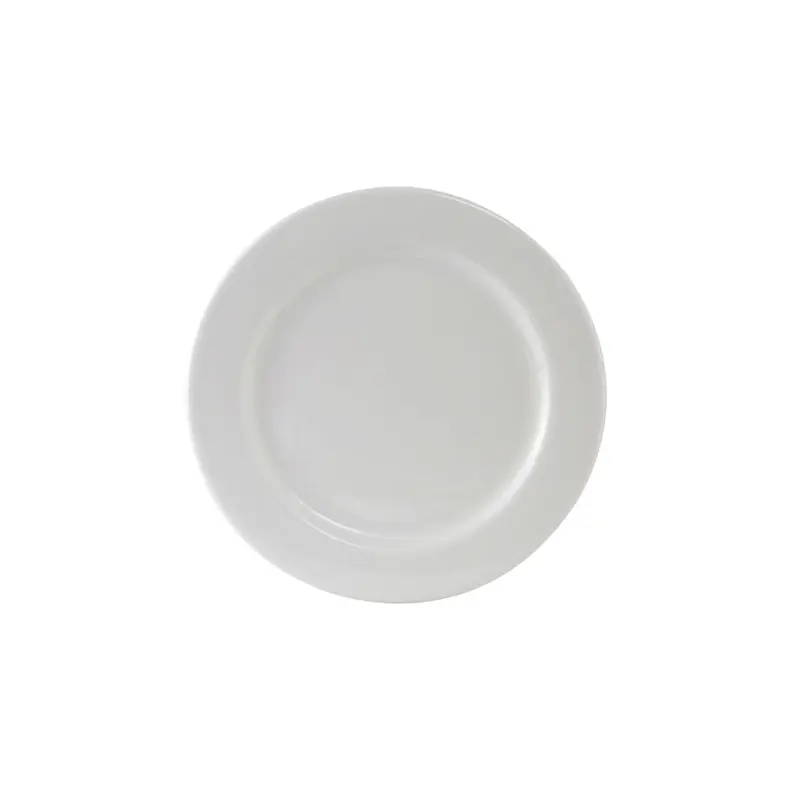ALA-054 Tuxton Alaska 5-1/2" White Wide Rim Rolled Edge China Plate