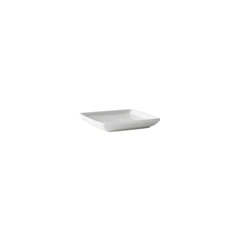 BPZ-045H Tuxton DuraTux 4-5/8" White Square China Tray