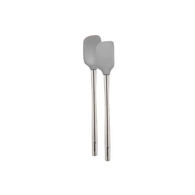 Tovolo Flex-Core Mini Spatula & Spoonula Set Oyster Gray