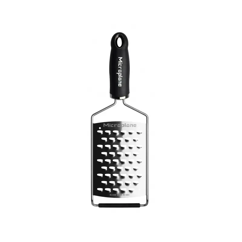 Microplane Gourmet Series Ultra Coarse Grater with Black Handles