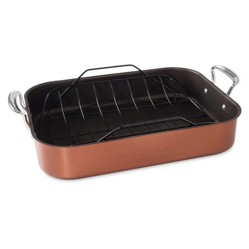 Nordic Ware Extra Large Copper Roaster with Rack