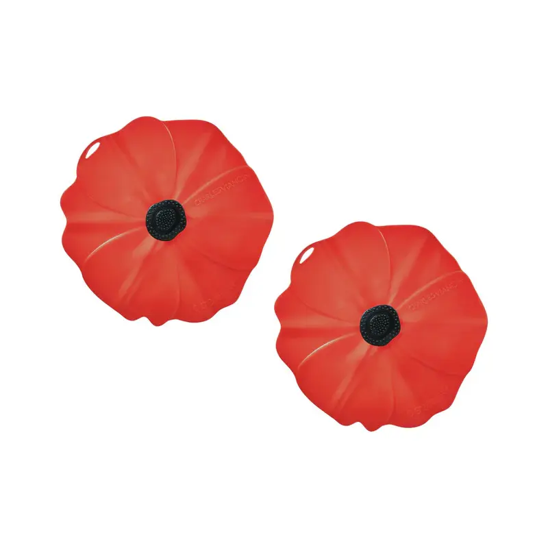 Charles Viancin Poppy Drink Covers Set of 2