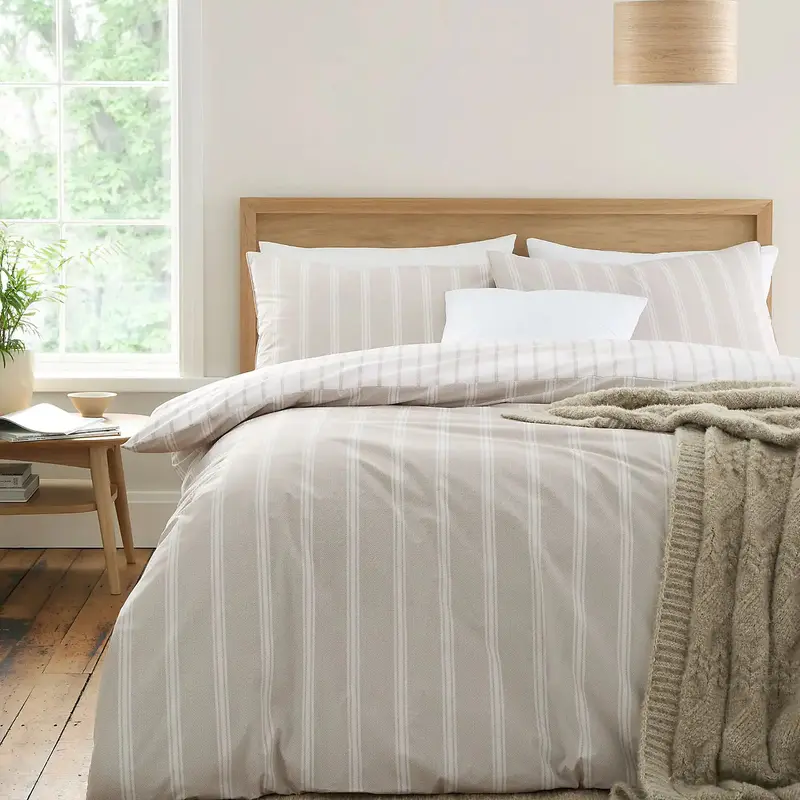 Ashford Natural Stripe | Duvet Covers