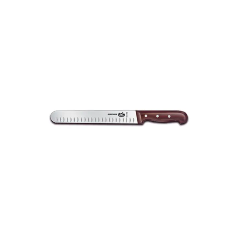 7.6059.10  Victorinox 10" Wide Granton Edge Slicing/Carving Knife w/ Rosewood Handle