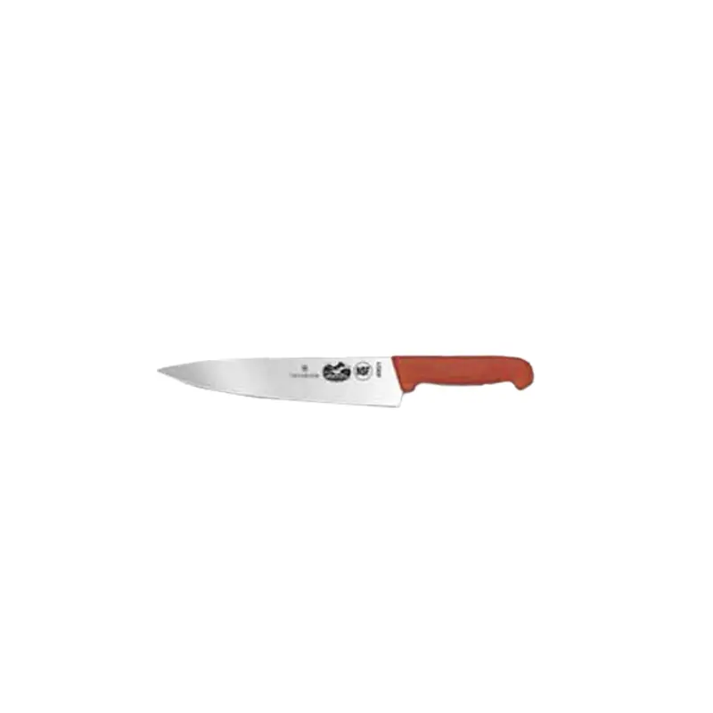 5.2001.25  Victorinox 10" Chef's Knife w/ Red Fibrox Handle