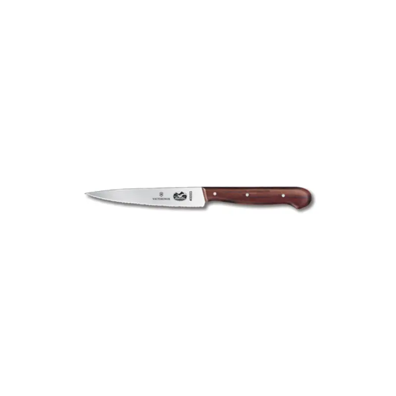 5.2030.12-X3  Victorinox 4-3/4" Serrated Edge Utility/Vegetable Knife w/ Rosewood Handle