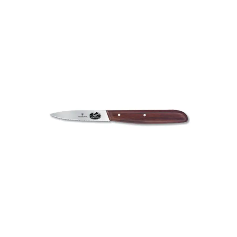 5.3030-X1  Victorinox 3-1/4" Wavy Edge Paring Knife w/ Rosewood Handle