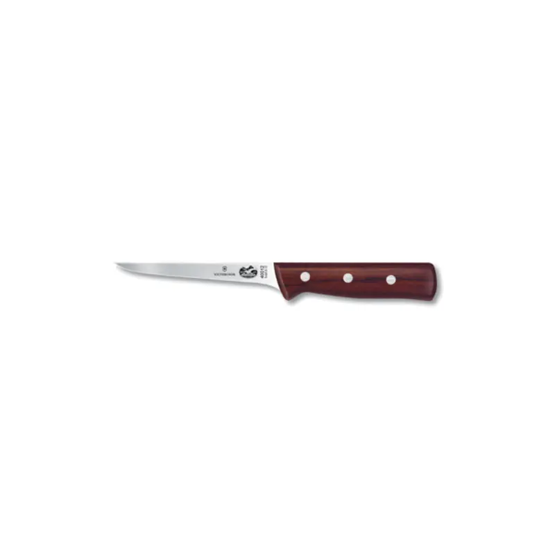 5.6406.12-X1  Victorinox 5" Narrow Stiff Straight Boning Knife w/ Rosewood Handle