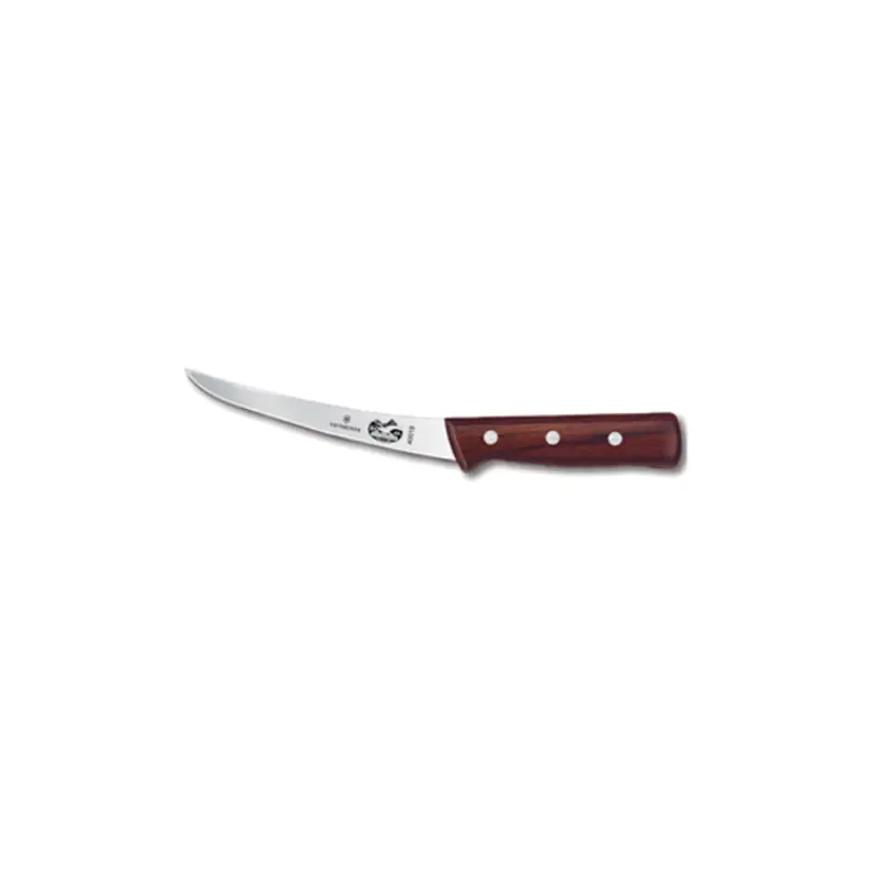 5.6616.15-X1  Victorinox 6" Narrow Flexible Curved Boning Knife w/ Rosewood Handle