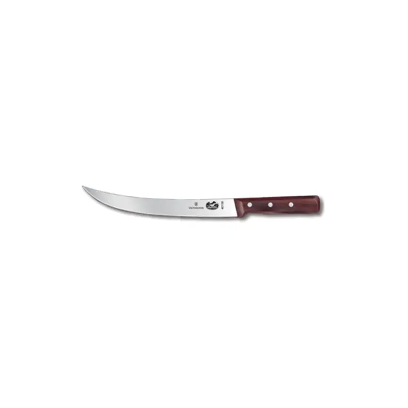 5.7200.25-X1  Victorinox 10" Curved Breaking Knife w/ Rosewood Handle