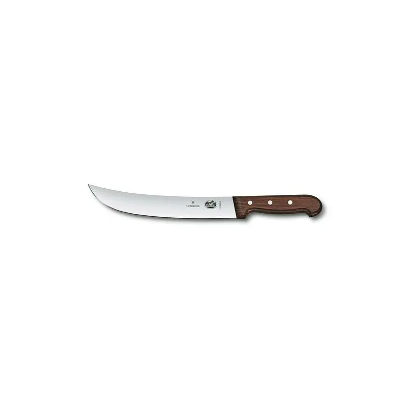 5.7300.25-X3  Victorinox 10" Curved Cimeter Knife w/ Rosewood Handle