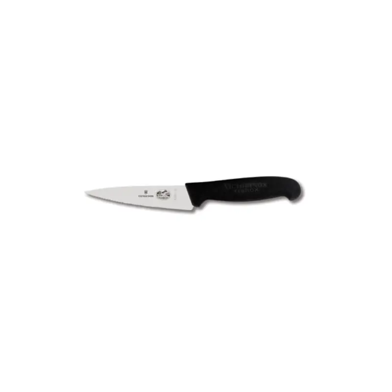 5.2033.12-X1  Victorinox 5" Serrated Chef Knife w/ Black Fibrox Handle
