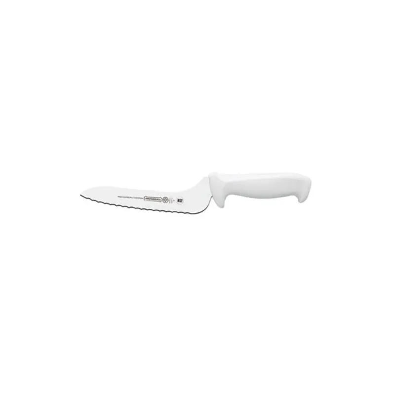 W5620-7E Mundial 7" White Serrated Edge Offset Sandwich Knife