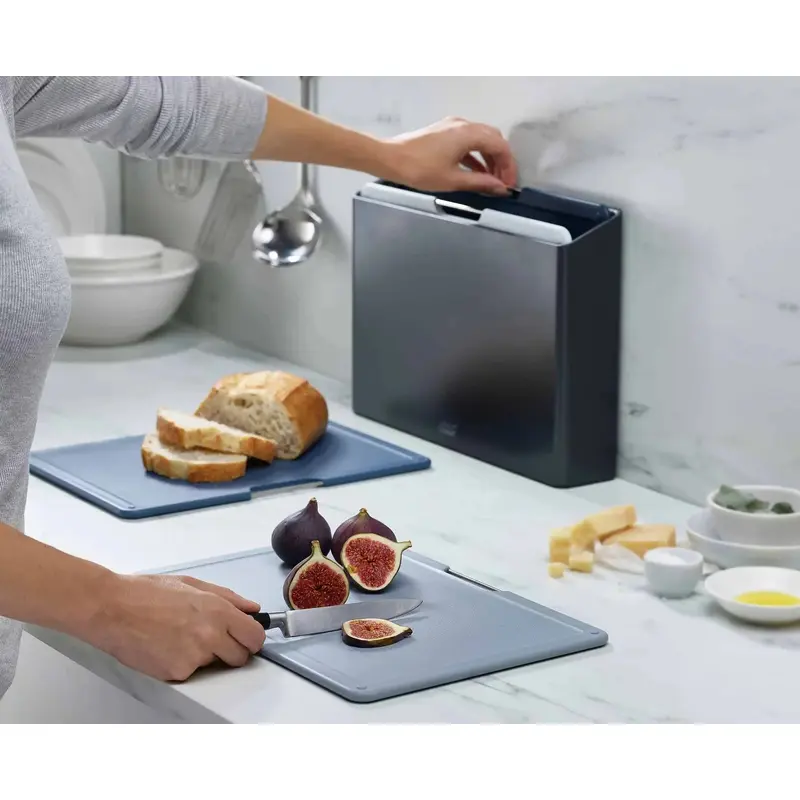 Folio Large Grey 4-piece Chopping Board Set