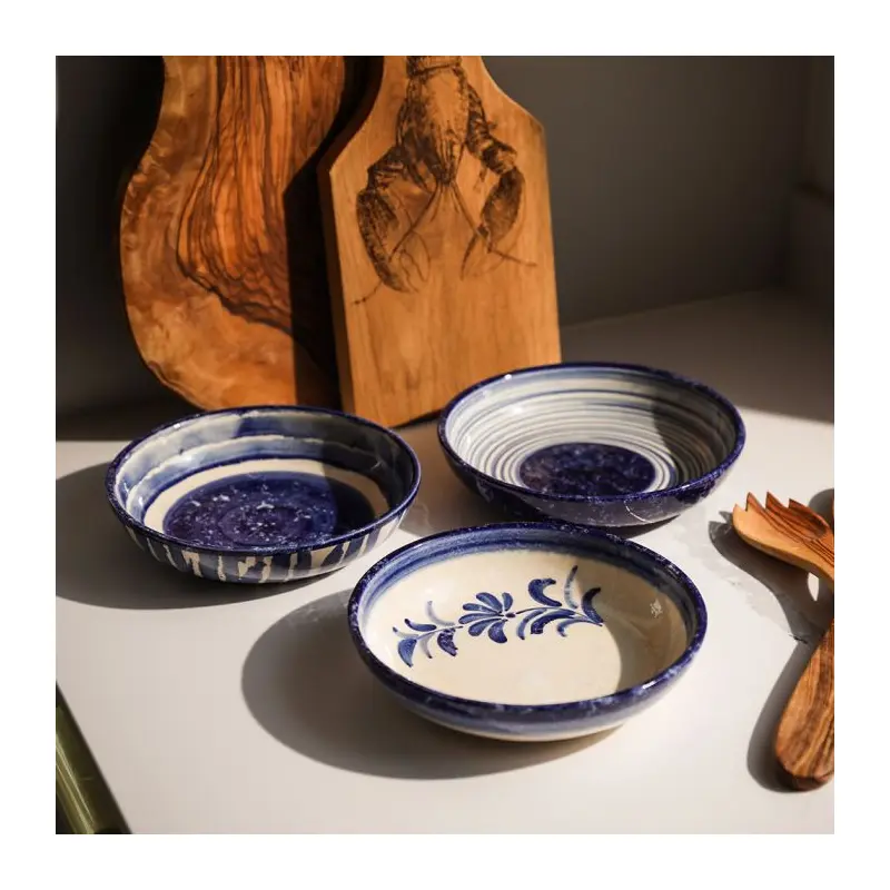 Ceramic Serving Bowl | Medium Stripe