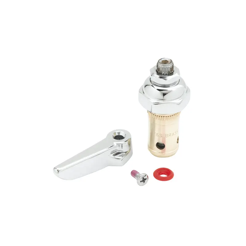 002712-40 T&S Brass Spring Check Assembly For Eterna Cartridge w/ Red Index & Screw