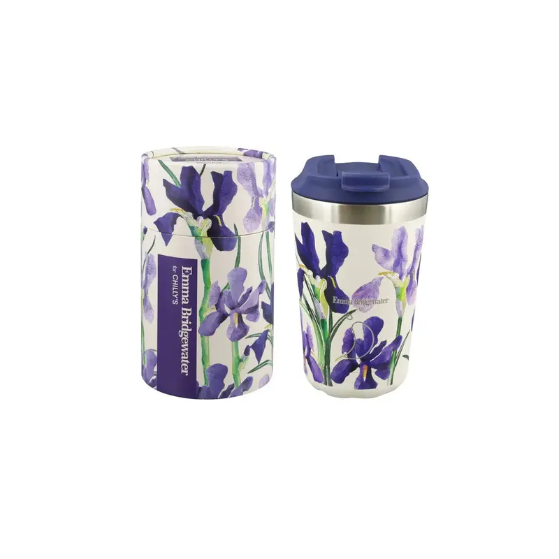 Chilly's x Emma Bridgewater | Blue Iris Insulated Cup