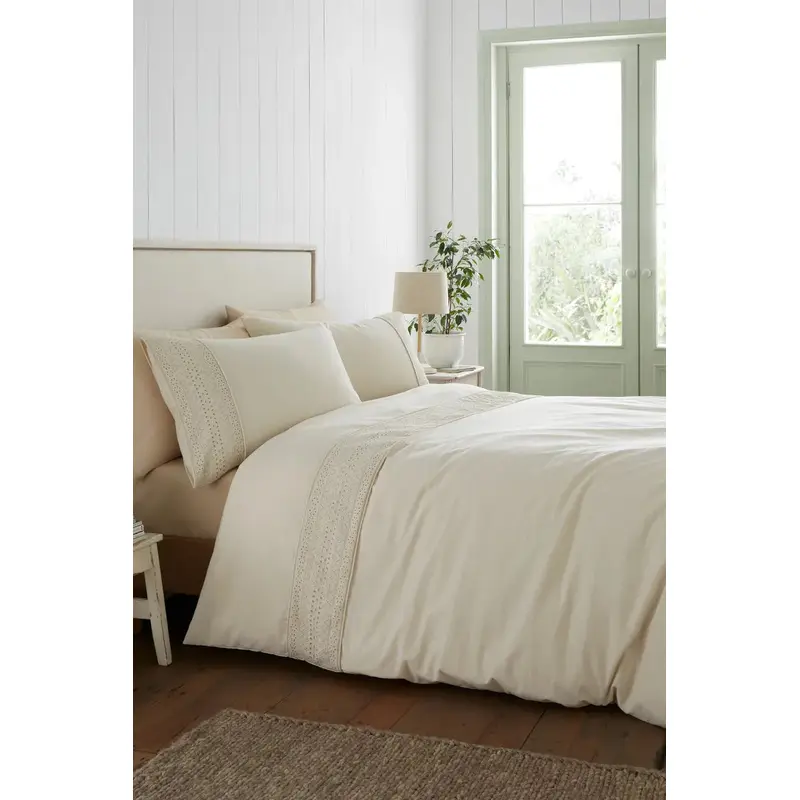 'Broderie Anglaise' Duvet Cover Set