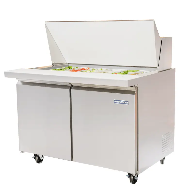 ESPM-48-18-HC Enhanced 48" Refrigerated Sandwich/Salad Prep Unit, Mega Top
