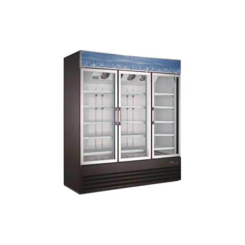 EGDM-60R-HC Enhanced Merchandiser Refrigerator, 3 Glass Doors