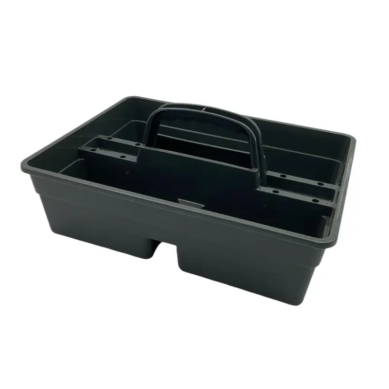 Cleaning Caddy Tray Box Tote Basket w Handle Carry Grip