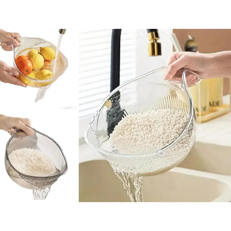 Multi-functional Kitchen Strainer Bowl for Rice, Fruits