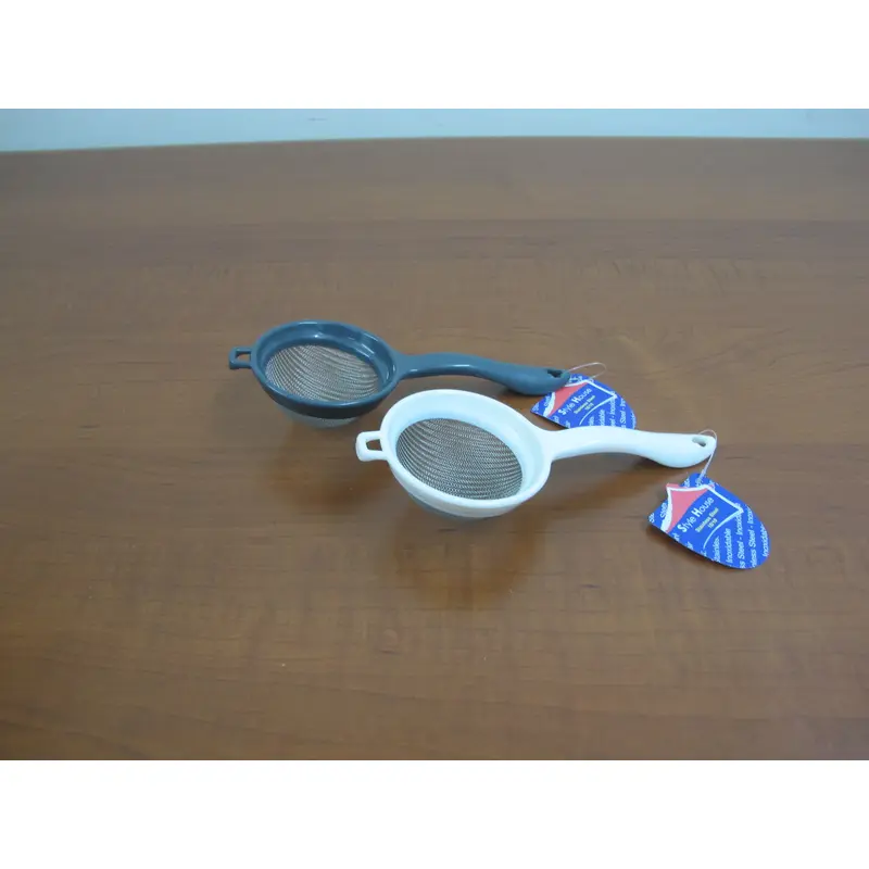 Fine Mesh Stainless Steel with plastic Strainer; 7.5 cm