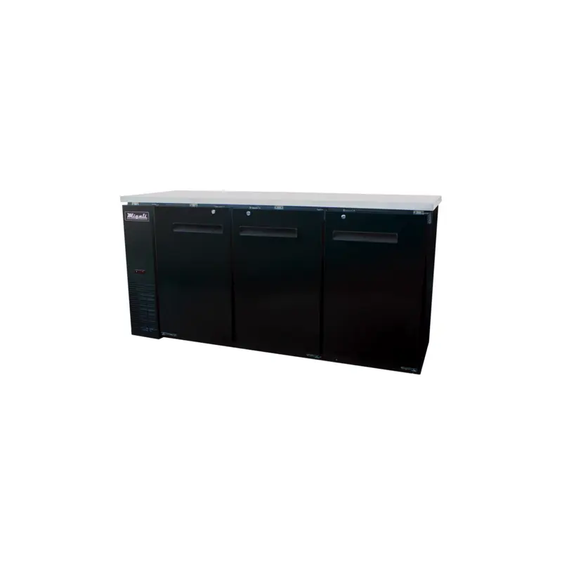 C-BB72-HC Migali 73" 3-Section Back Bar Refrigerator