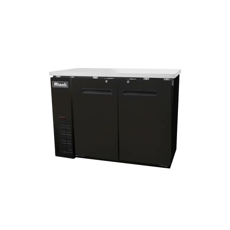 C-BB48-HC Migali 49" 2-Section Back Bar Refrigerator