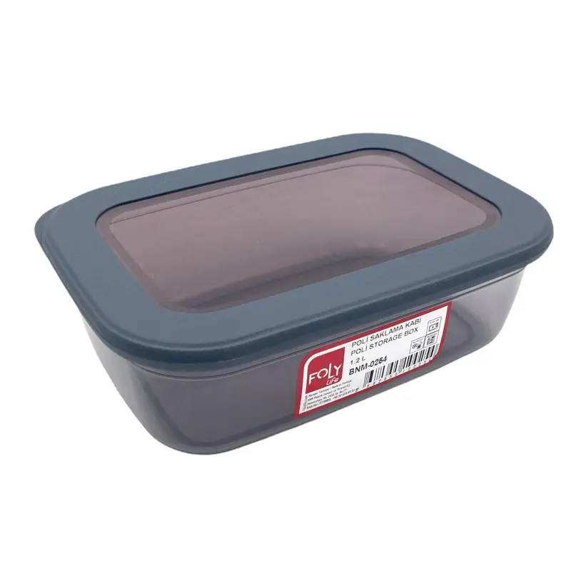 1.2 L Poli Food Storage Box with Silicon Rim Cover