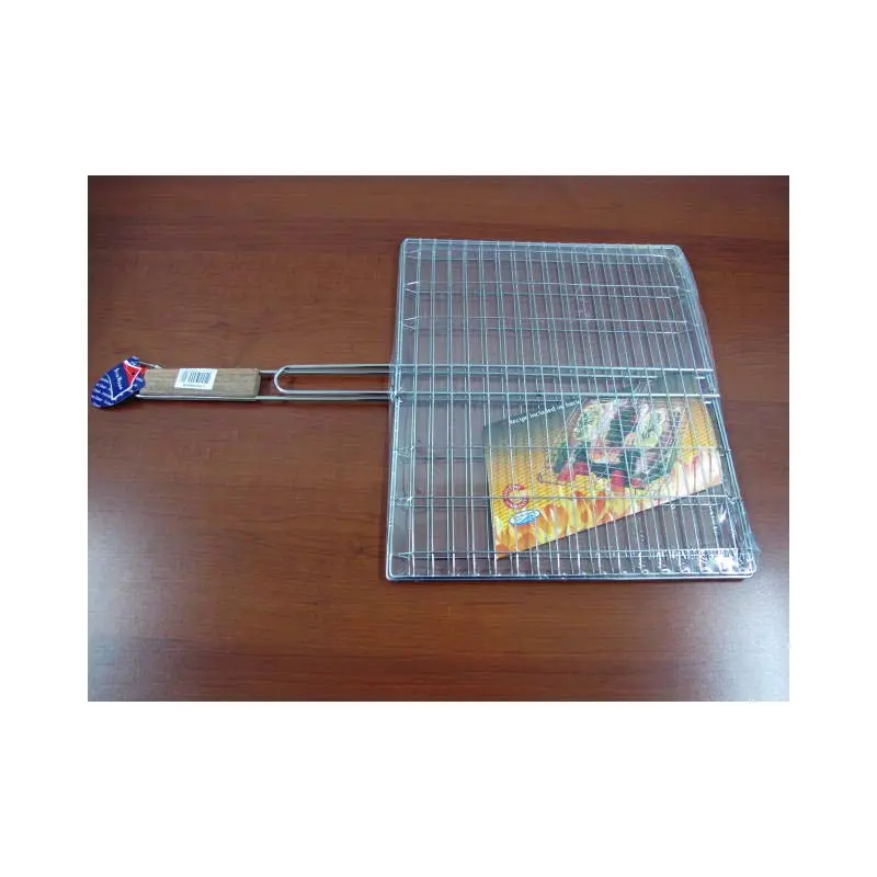 Stainless Steel Grilling Basket with wooden handles